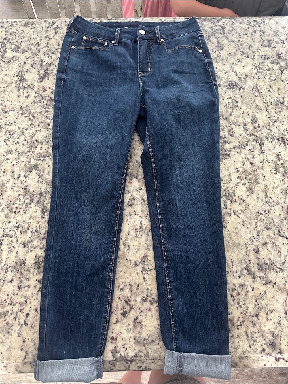 Seven7 Women's Dark Blue Skinny Jeans